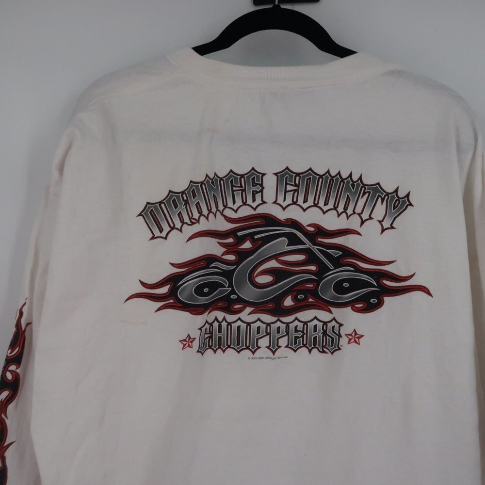 Orange County Choppers White Long Sleeve T-Shirt XL